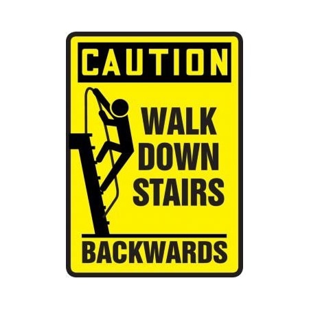 OSHA CAUTION SAFETY SIGN WALK DOWN MSTF605XT